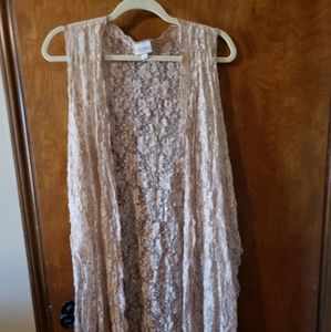 LulaRoe lacy Joy vest M medium